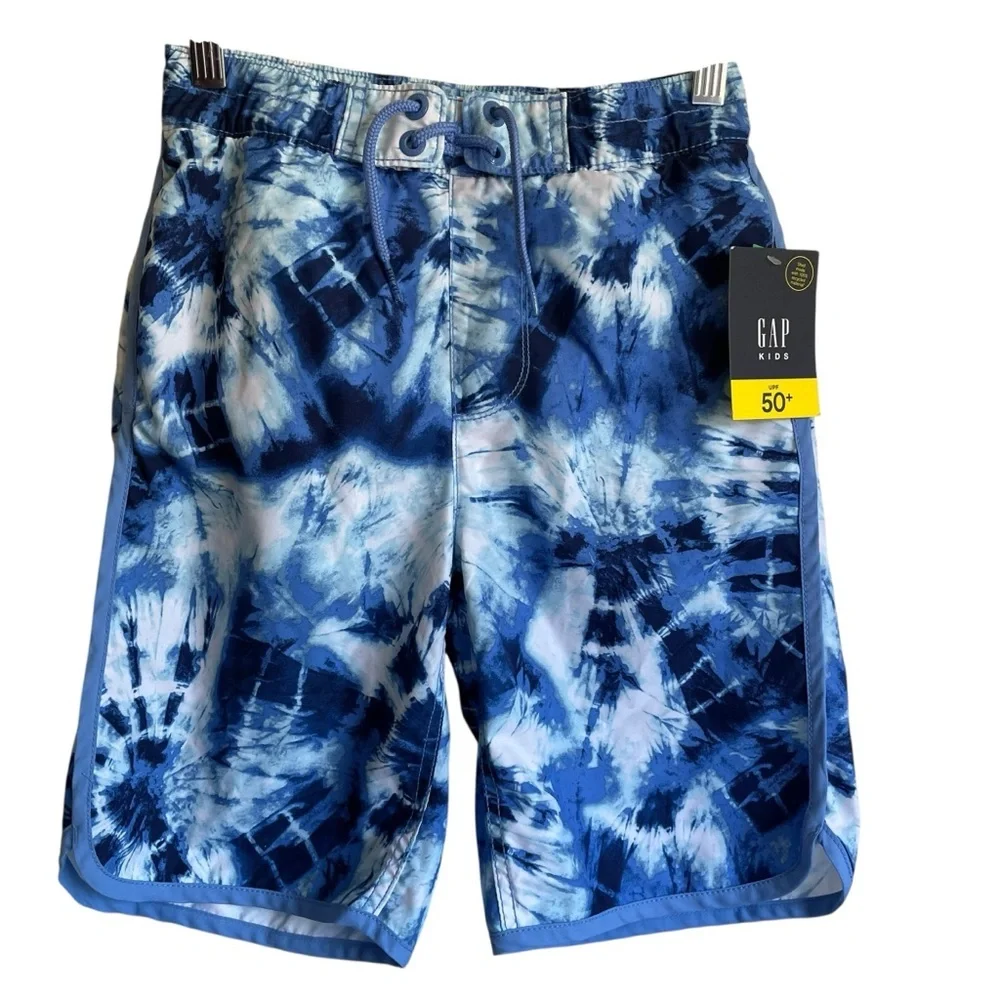 GAP Ocean Blue Tie-Dye Board‎ Shorts SPF 50+ NWT